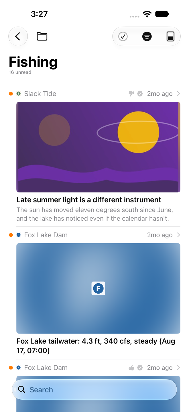 Inbox with large previews.