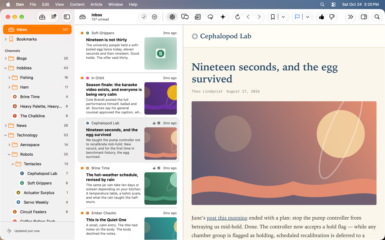 Den on Mac screenshot