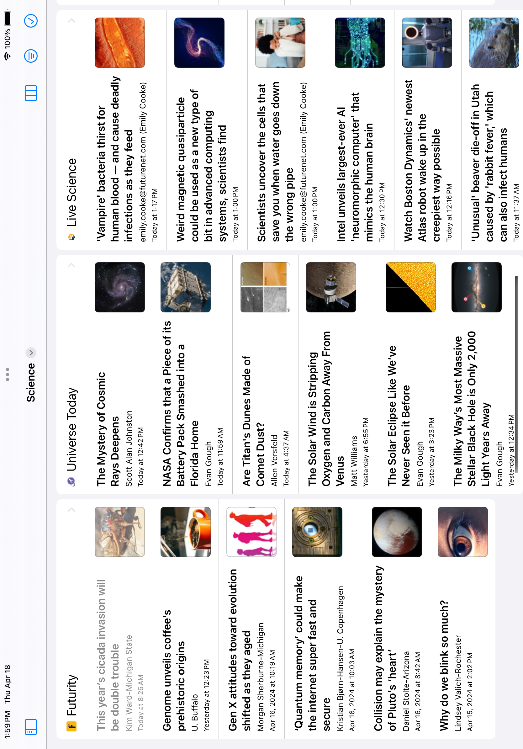 iPad Deck Page Layout Screenshot