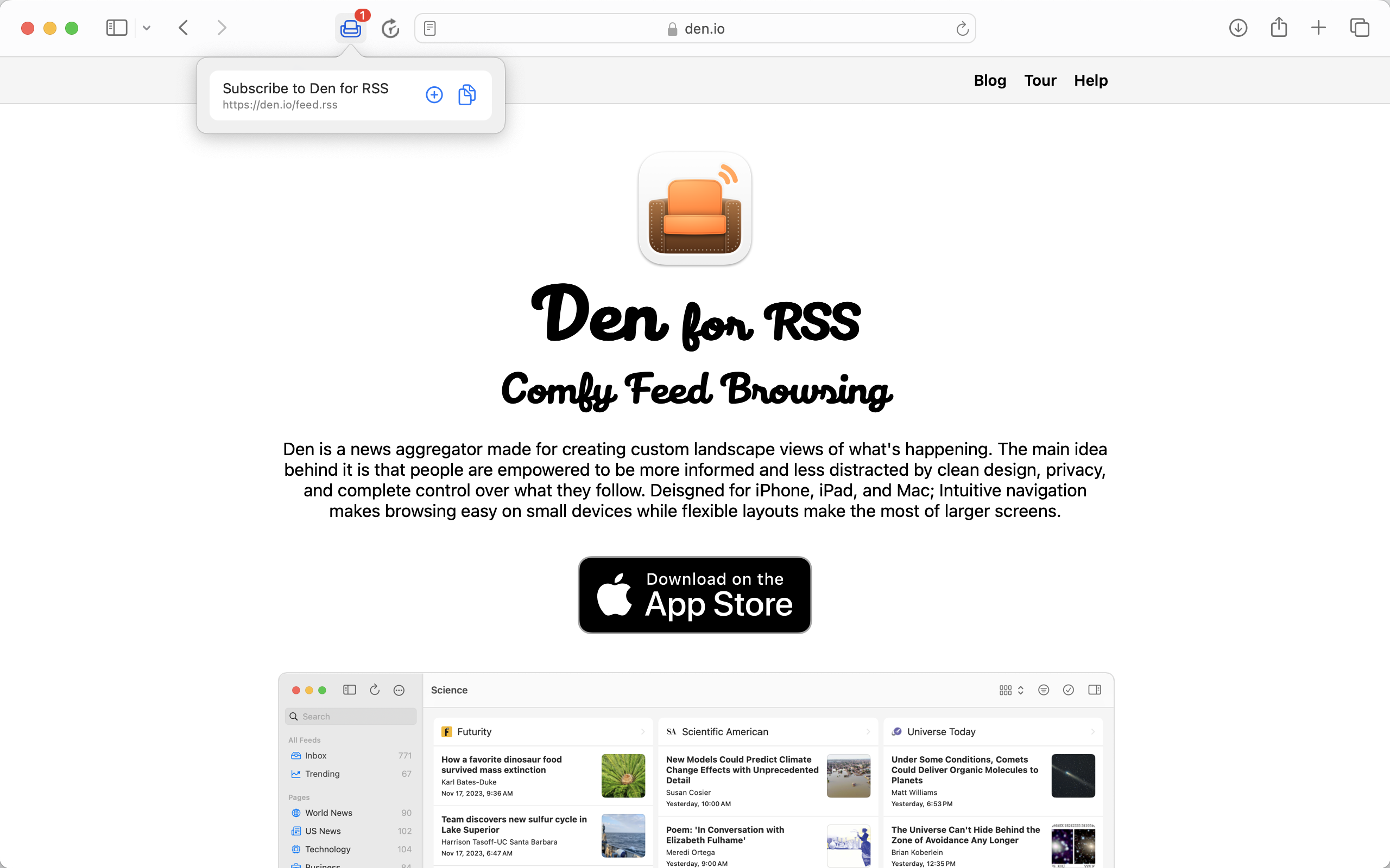 macOS Browser Extension Screenshot